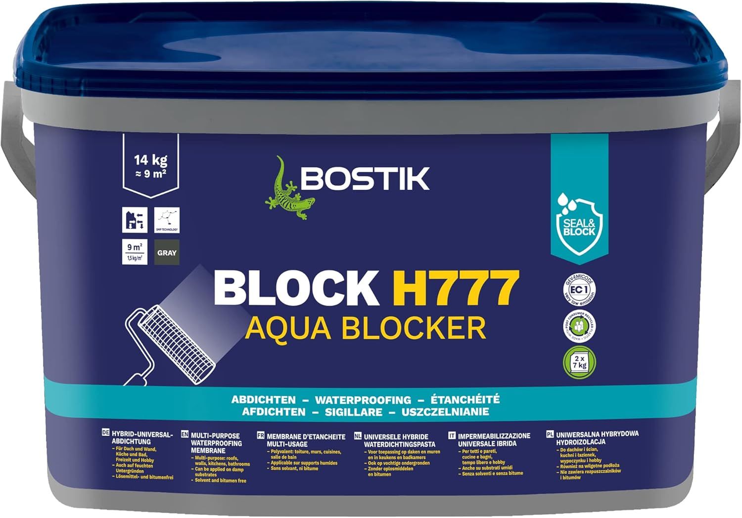 Hidroizoliacija Bostik Block H777 Aqua Blocker; 14 kg