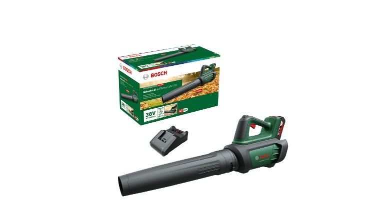 Akumuliatorinis lapų pūstuvas Bosch AdvancedLeafBlower 36V-750 solo; 36 V (be akumuliatoriaus ir pakrovėjo) (naudota)