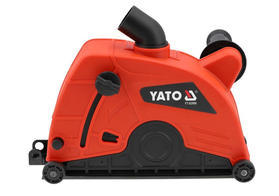 Apsauginis gaubtas su dulkių nusiurbimu Yato YT-82998; 180 mm