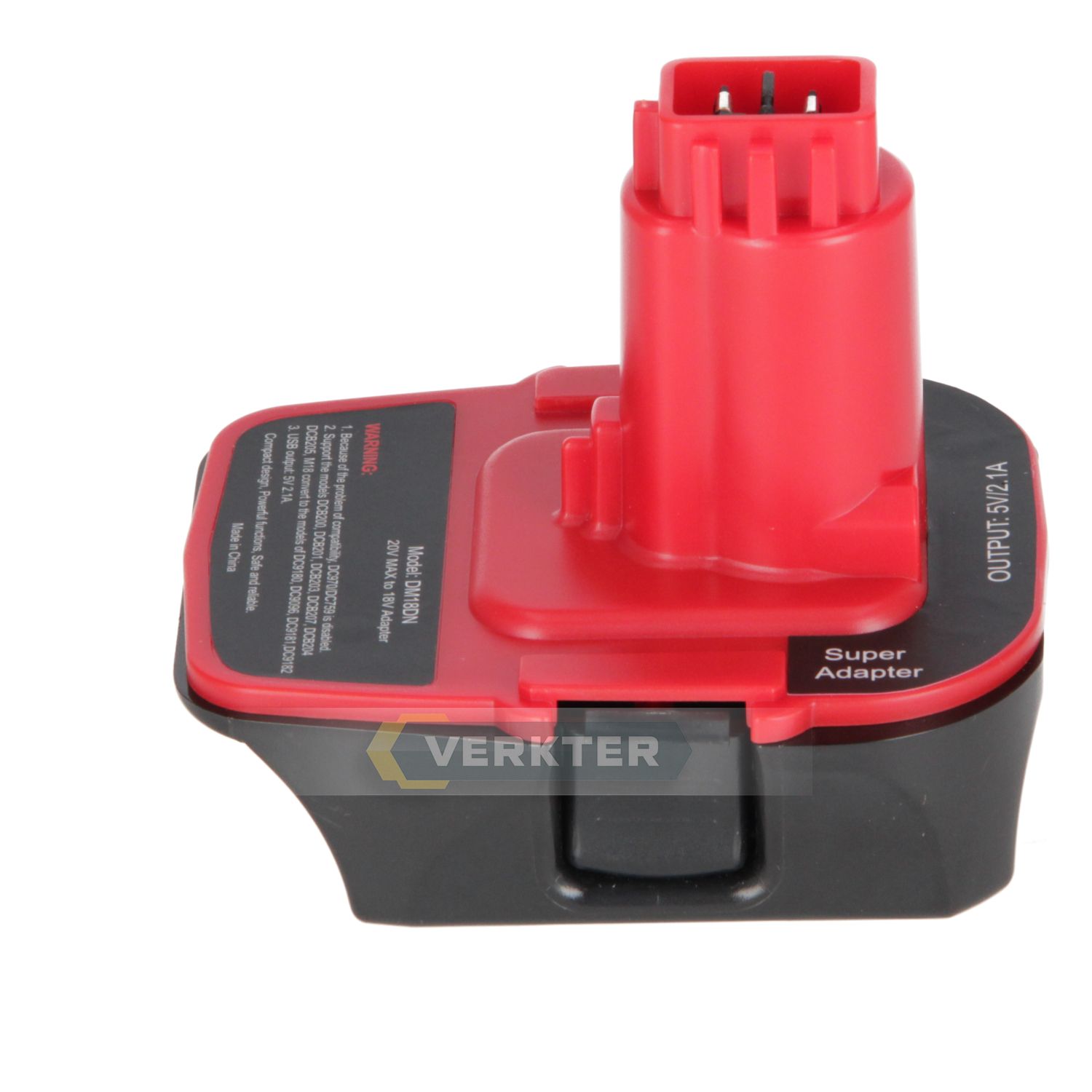 Akumuliatorių adapteris Ahlio; Dewalt/Milwaukee į Dewalt; skirtas tik 18 V NiMH