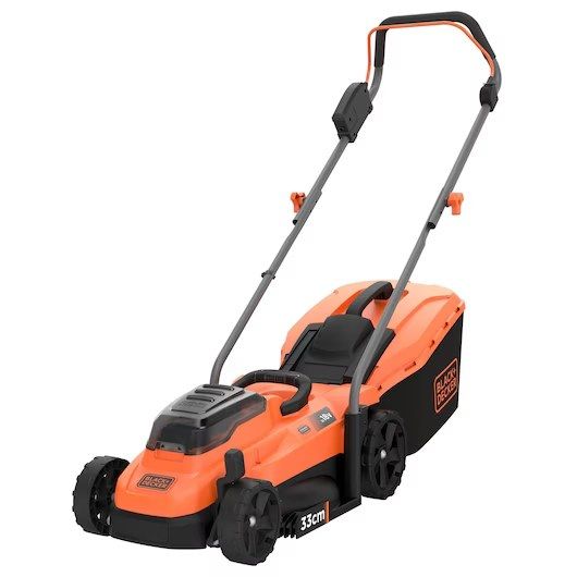 Vejapjovė Black & Decker BCMW3318L2-QW; 18 V; 2x2,5 Ah akum. + pakrovėjas (ekspozicinė prekė)