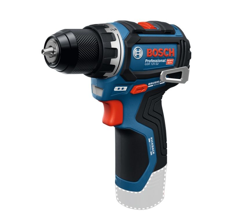Suktuvas-gręžtuvas Bosch GSR 12V-32 Professional; 12 V (be akumuliatoriaus ir pakrovėjo)
