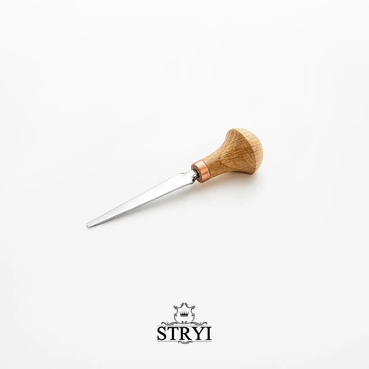 Plokščias įrankis STRYI Profi; 3 mm; mikroraižymui ant medžio, graviravimui ir linoraižiniams