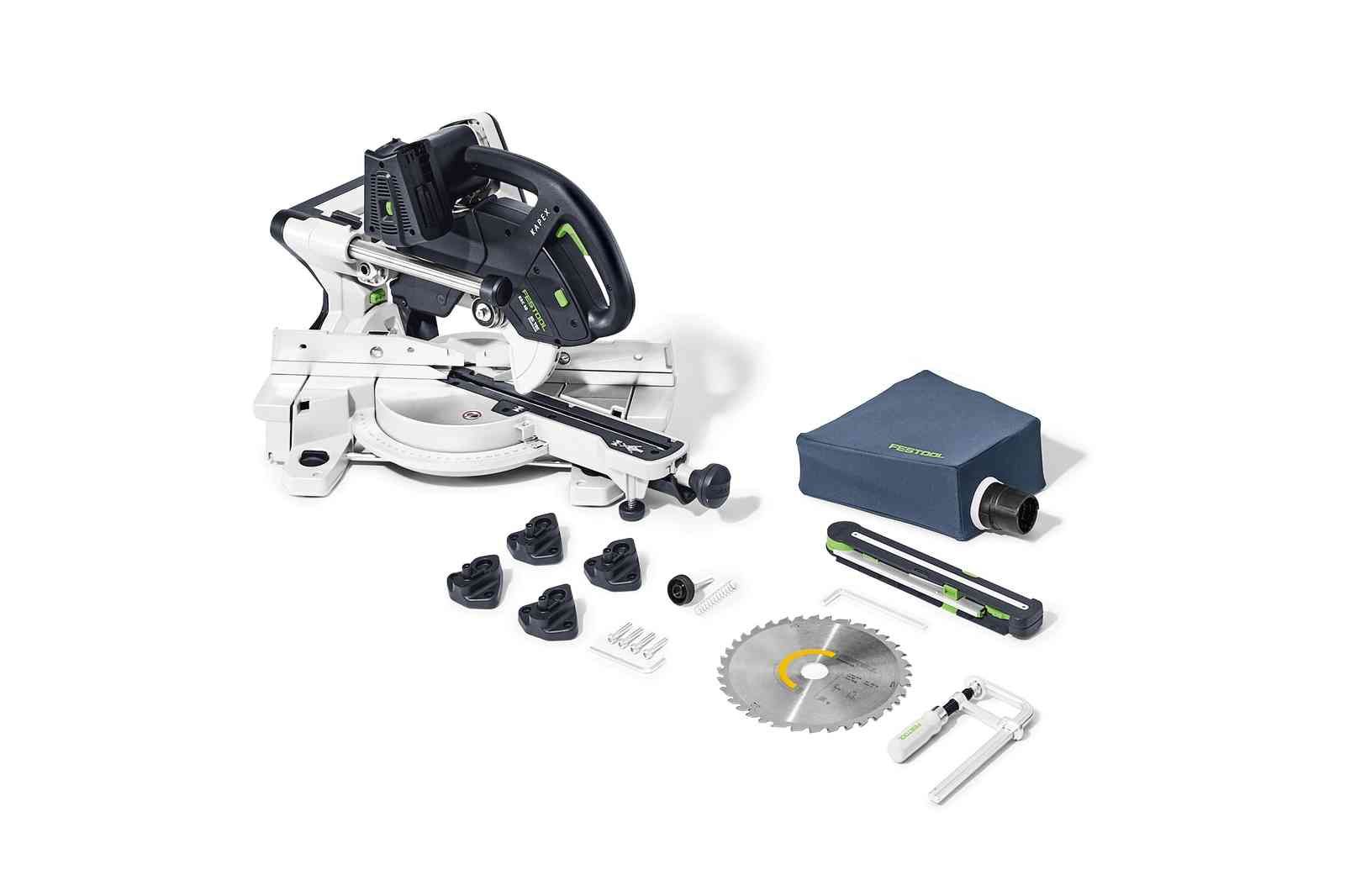 Skersinio pjovimo staklės Festool KSC 60 EB-Basic KAPEX; 2x18V (be akumuliatoriaus ir...