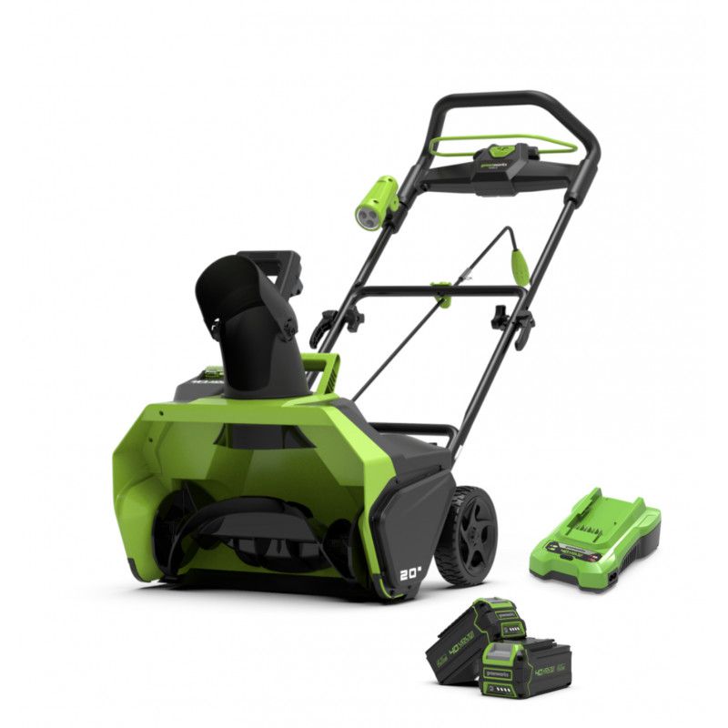 Sniego valytuvas Greenworks GD40STK4X; 40 V; 2x4,0 Ah akum.