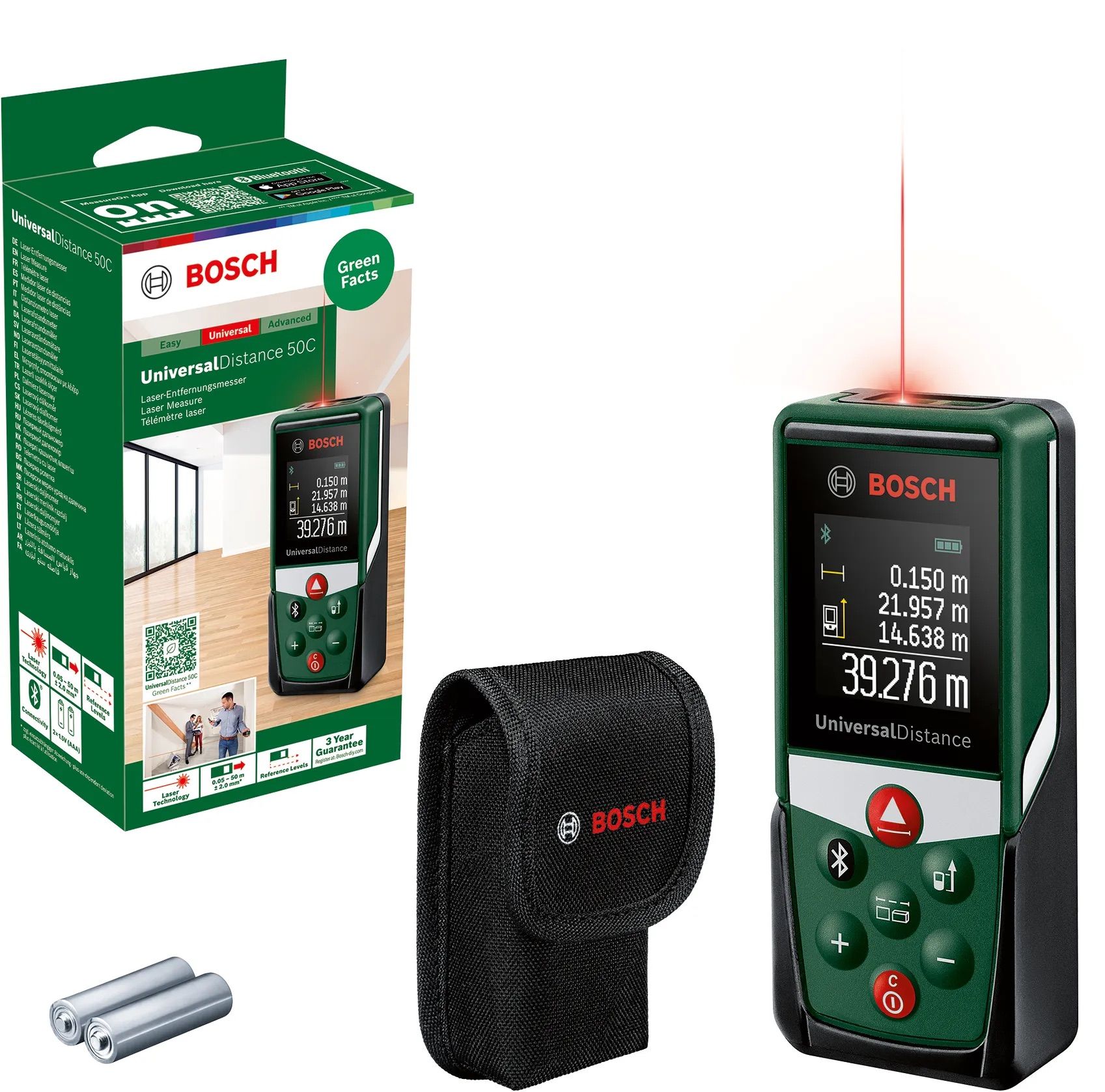 Lazerinis atstumų matuoklis Bosch Universal Distance 50C