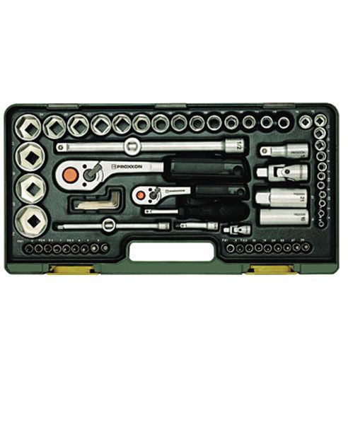 Įrankių komplektas Proxxon 1/4''+1/2''; 65 vnt.