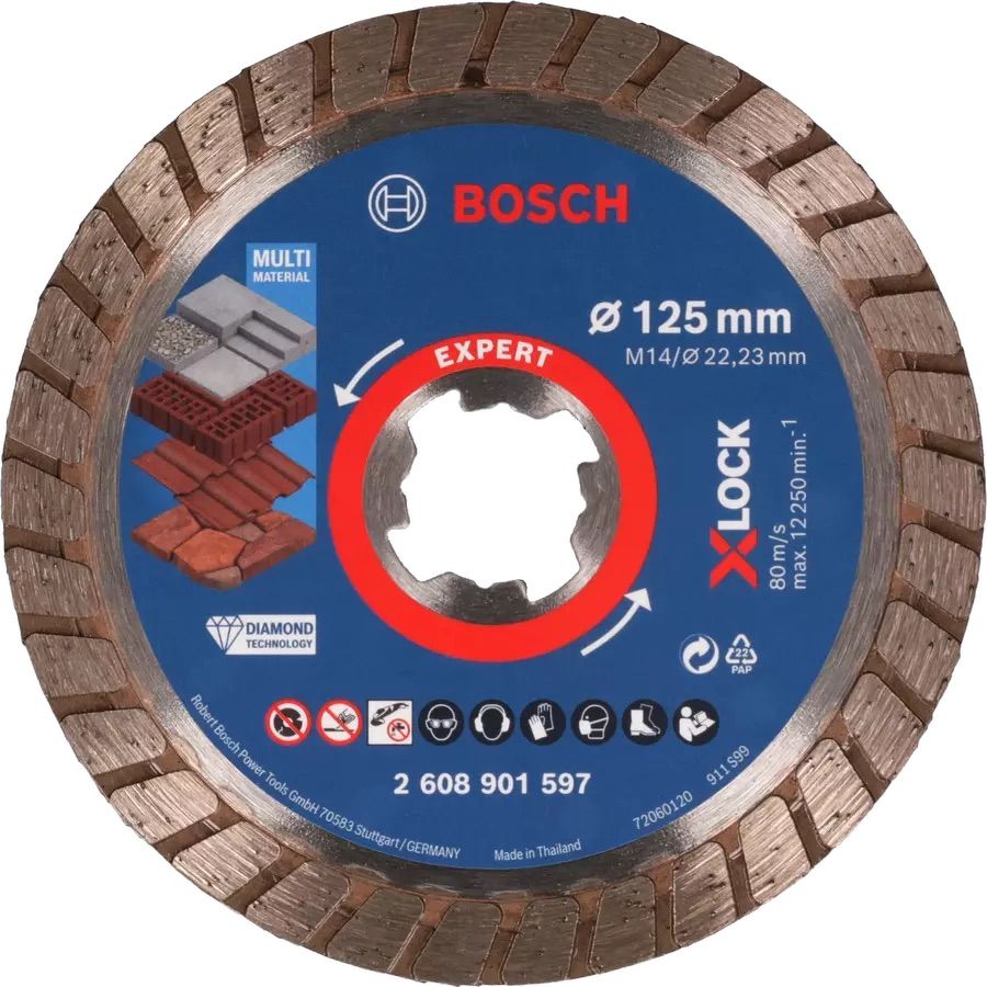 Deimantinis pjovimo diskas Bosch 2608901597; 125 mm