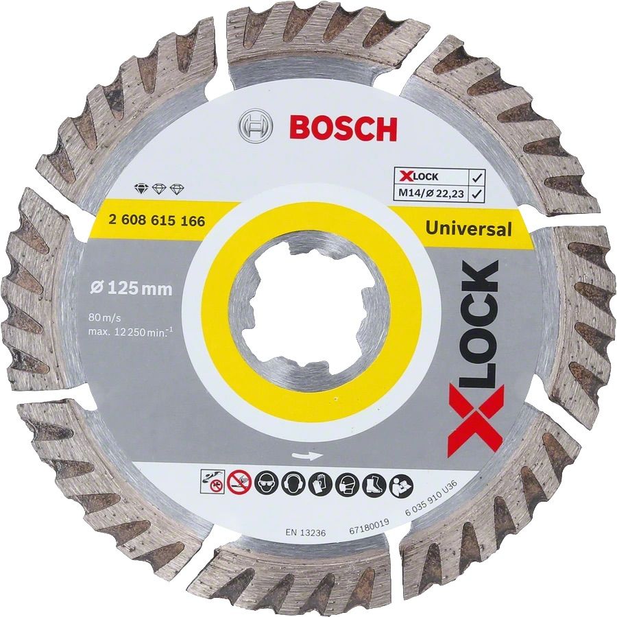 Deimantinis pjovimo diskas Bosch 2608615247; 125 mm; 2 vnt.