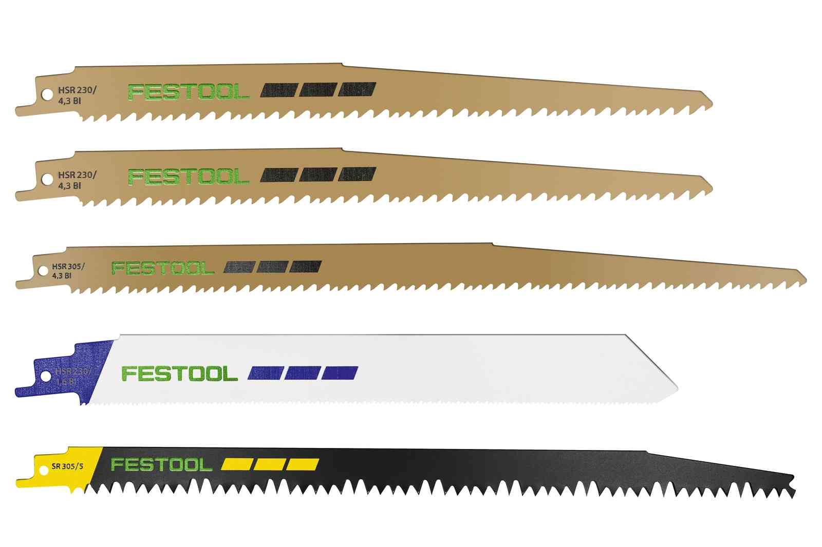 Pjūklelių komplektas Festool RS-Sort; 5 vnt.