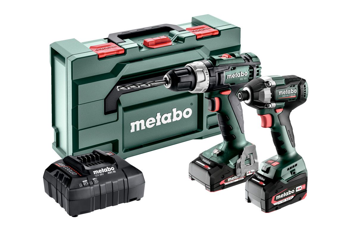 Įrankių rinkinys Metabo 685194000 (BS 18 L + SSD 18 LT 200 BL); 18 V; 1x2,0/4,0 Ah akum.