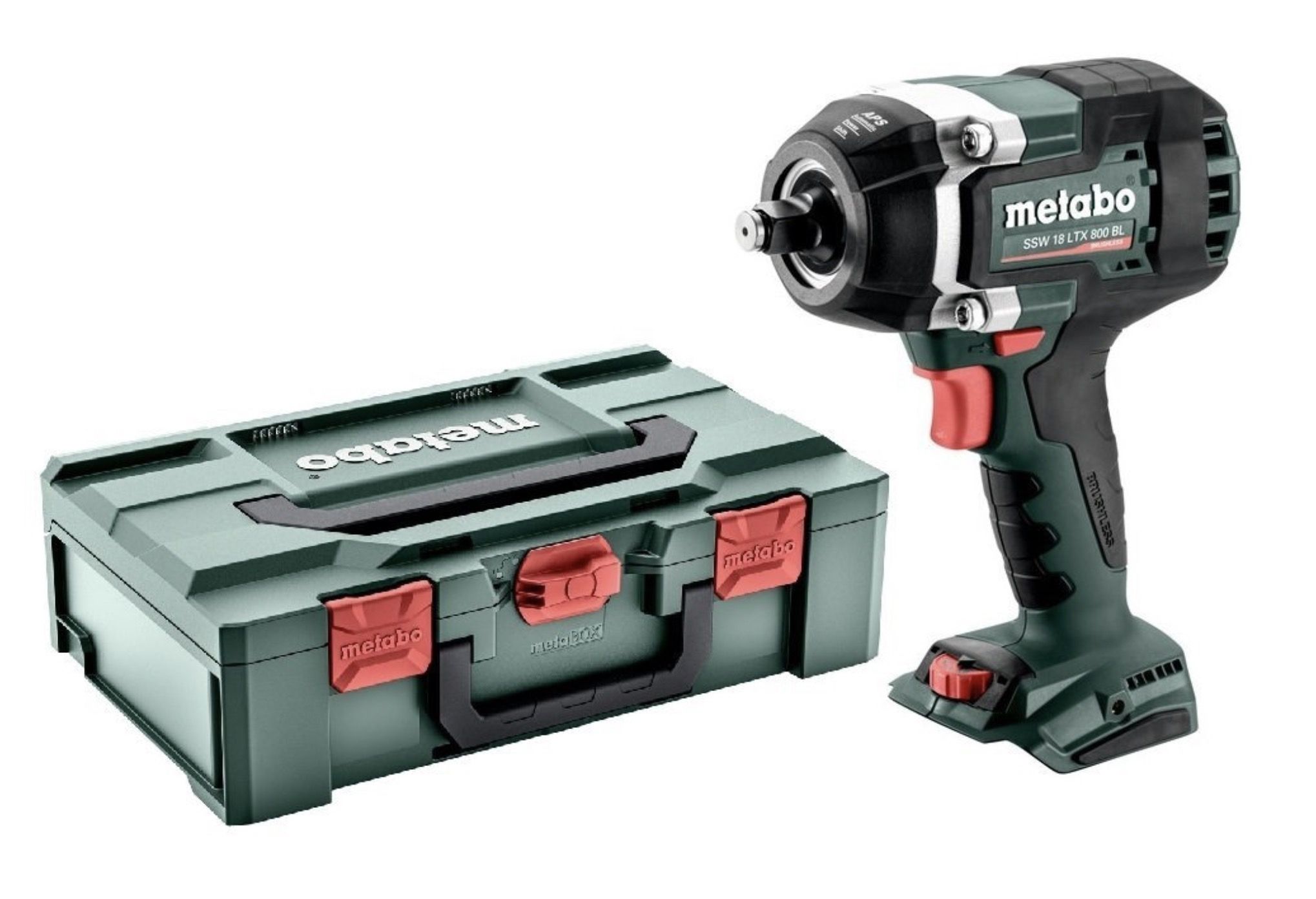 Smūginis veržliasūkis Metabo SSW 18 LTX 800 BL; 18 V (be akumuliatoriaus ir pakrovėjo)