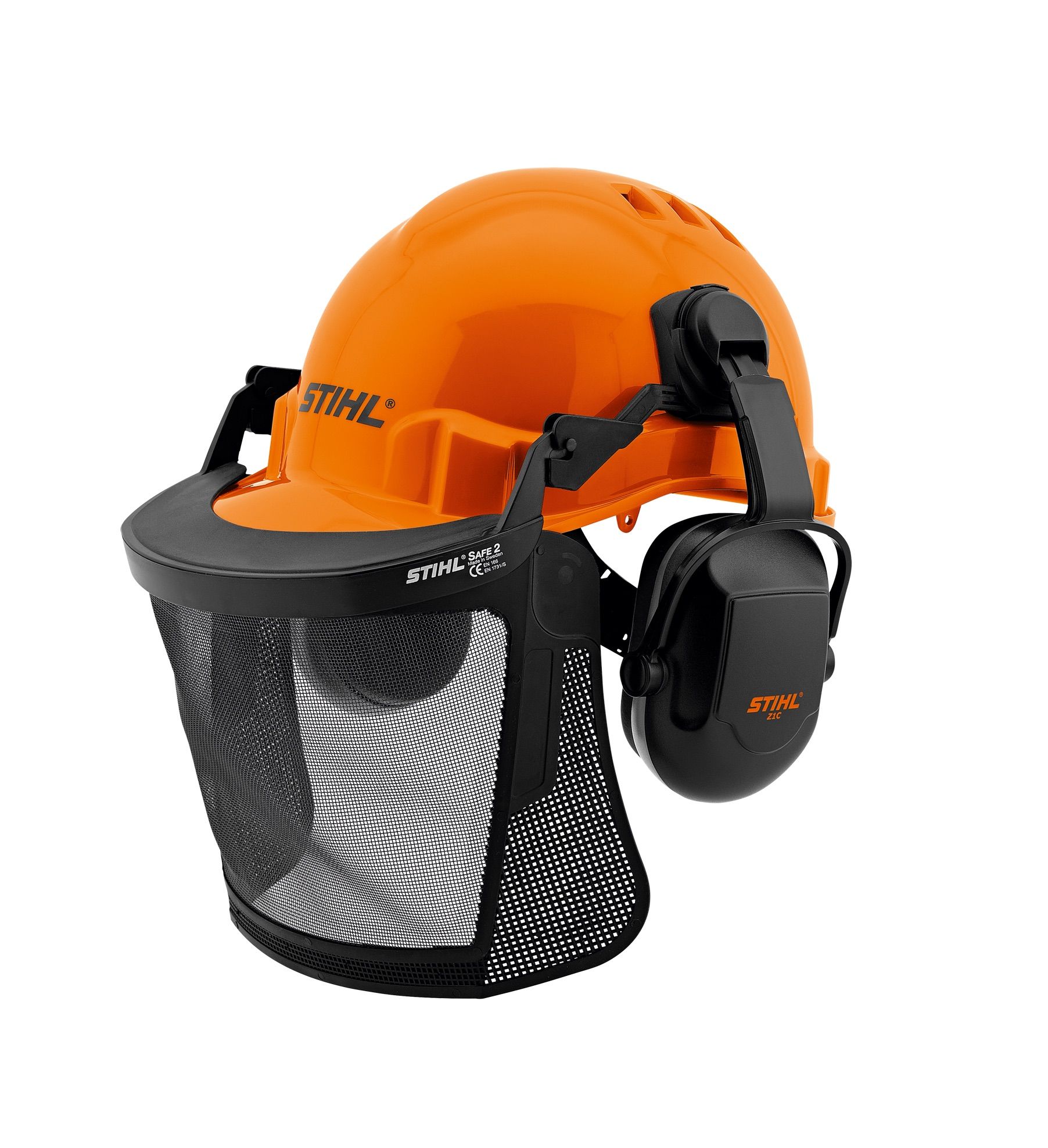 Apsauginis šalmas Stihl Function Basic; su apsauginiu skydeliu ir ausinėmis