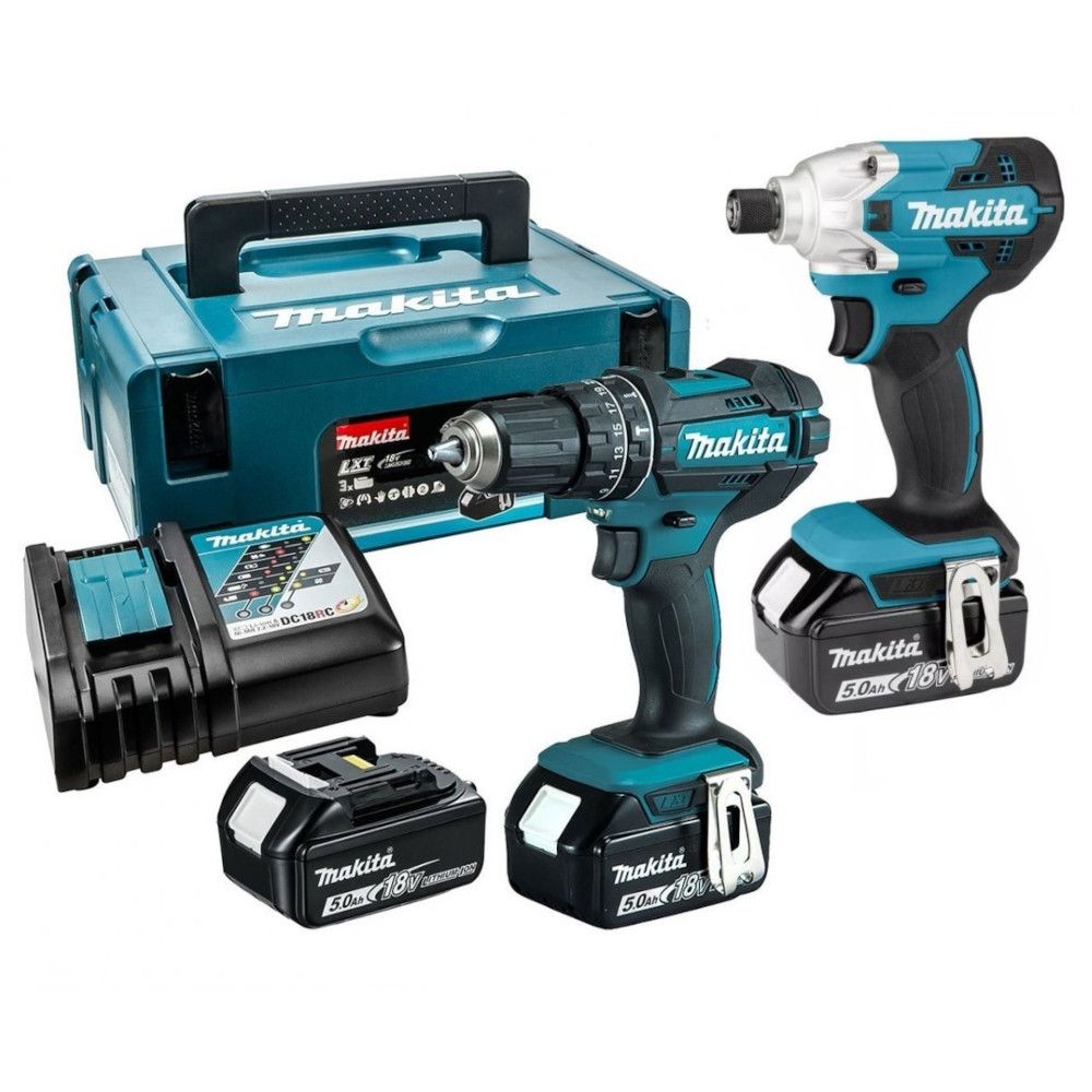 Įrankių rinkinys Makita DLX2339JX1 (DDF482 + DTD156); 18 V; 3x5,0 Ah akum.