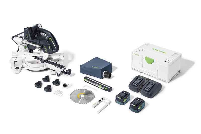 Skersinio pjovimo staklės Festool KSC 60 EB 5,0 I-Plus KAPEX; 2x18 V; 2x5,0 Ah akum.