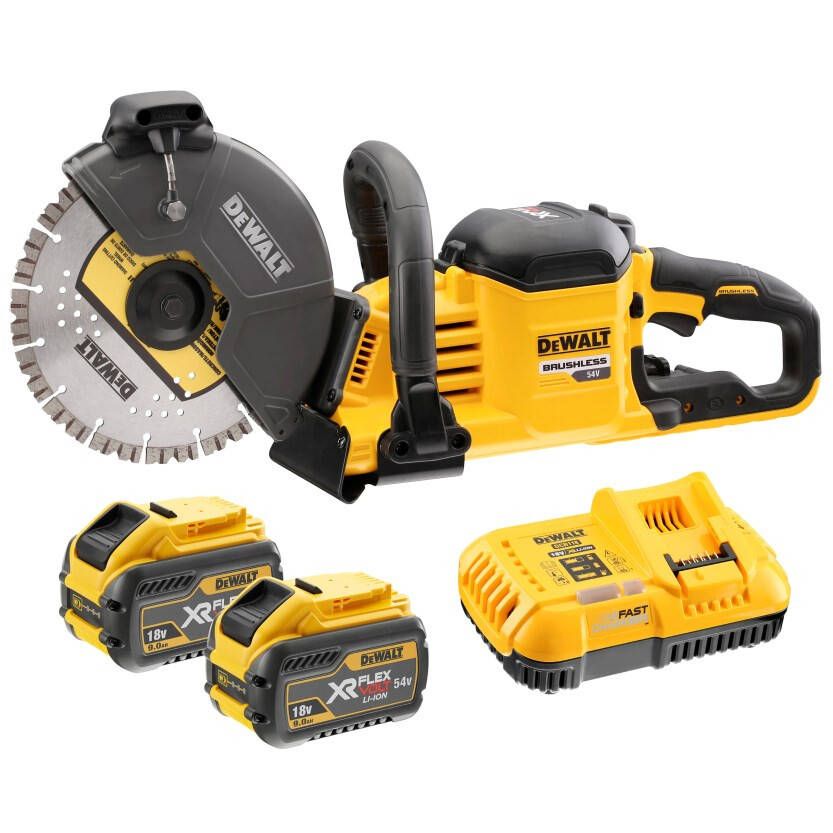 Betono pjaustyklė DeWalt DCS691X2-QW; 54 V; 2x9,0 Ah akum.