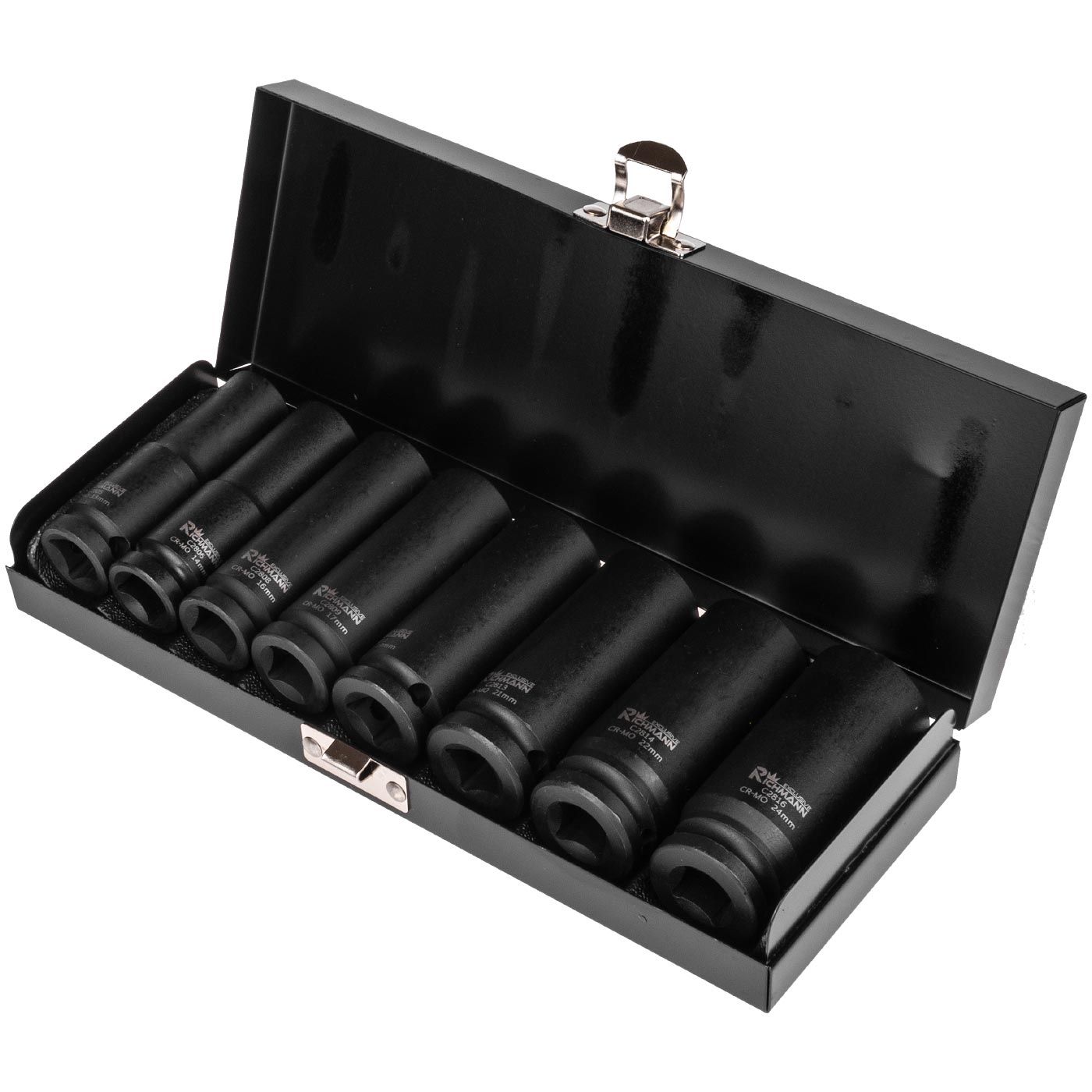 Smūginių sukimo galvučių komplektas Richmann C4026; 1/2''; 13-24 mm; 8 vnt.