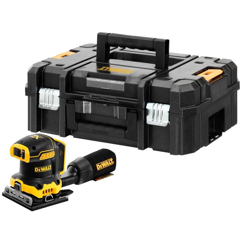 Plokštuminis šlifuoklis DeWalt DCW200NT-XJ; 18 V (be akumuliatoriaus ir pakrovėjo)