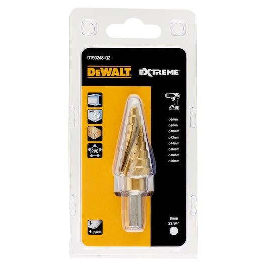 Pakopinis grąžtas DeWalt DT90248-QZ; 6-20 mm