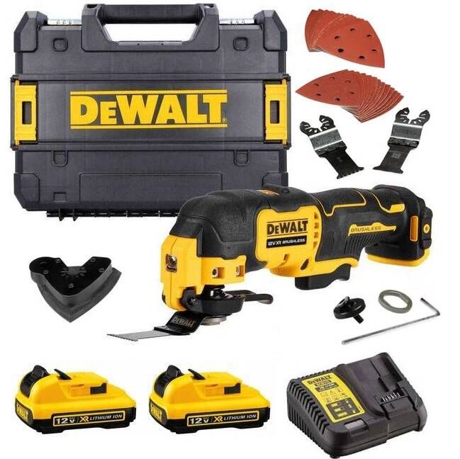 Daugiafunkcinis įrankis DeWalt DCS353D2-QW; 12 V; 2x2,0 Ah akum.