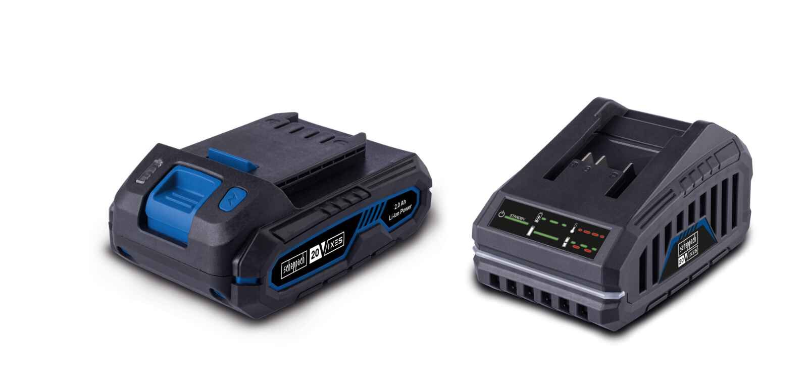 Priedų rinkinys Scheppach SBSK2.0; 20 V; 2,0 Ah akum.