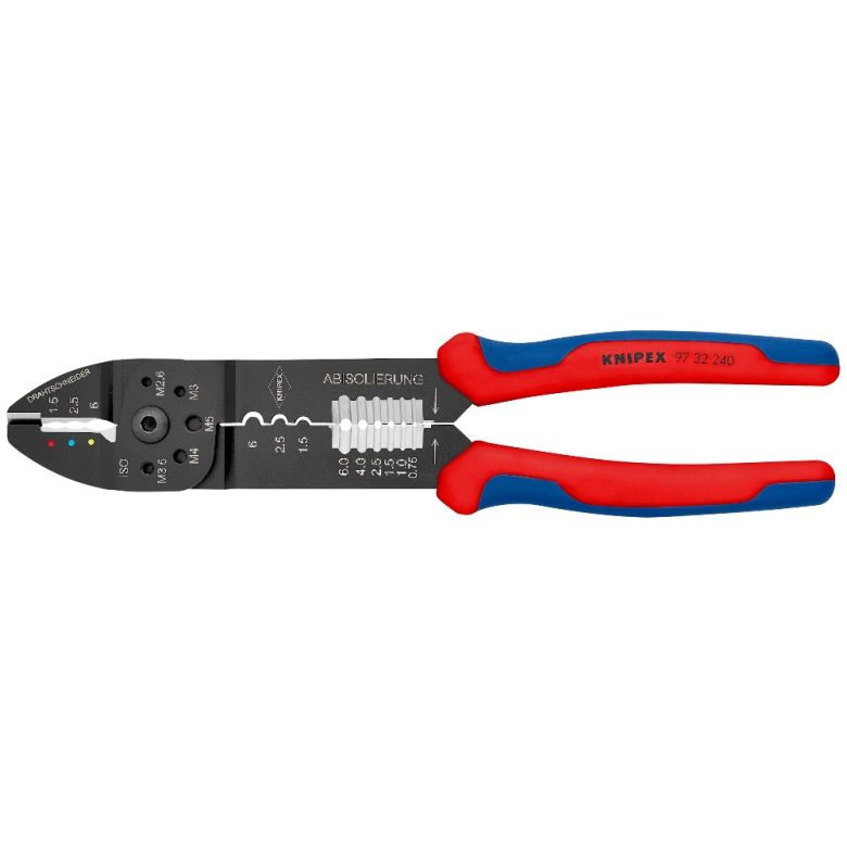 Antgalių presavimo replės Knipex 9732240; 240 mm