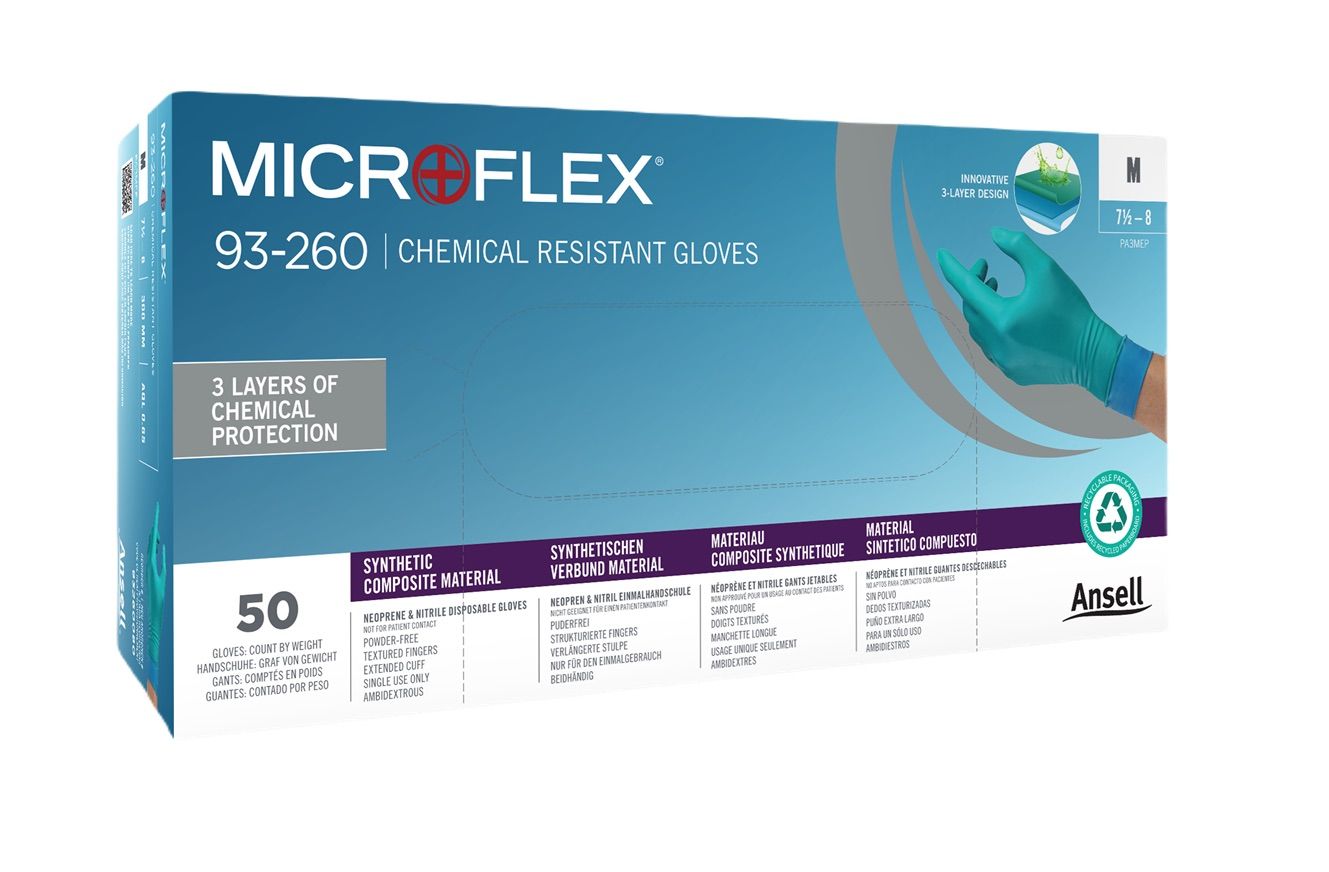 Pirštinės Ansell Microflex 93-260; L; 50 vnt.