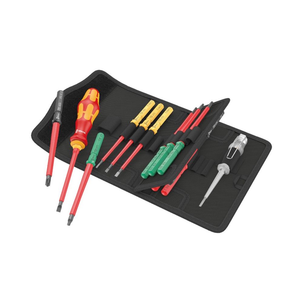 Atsuktuvų komplektas Wera Kraftform Kompakt VDE 16 Universal 1; 16 vnt.