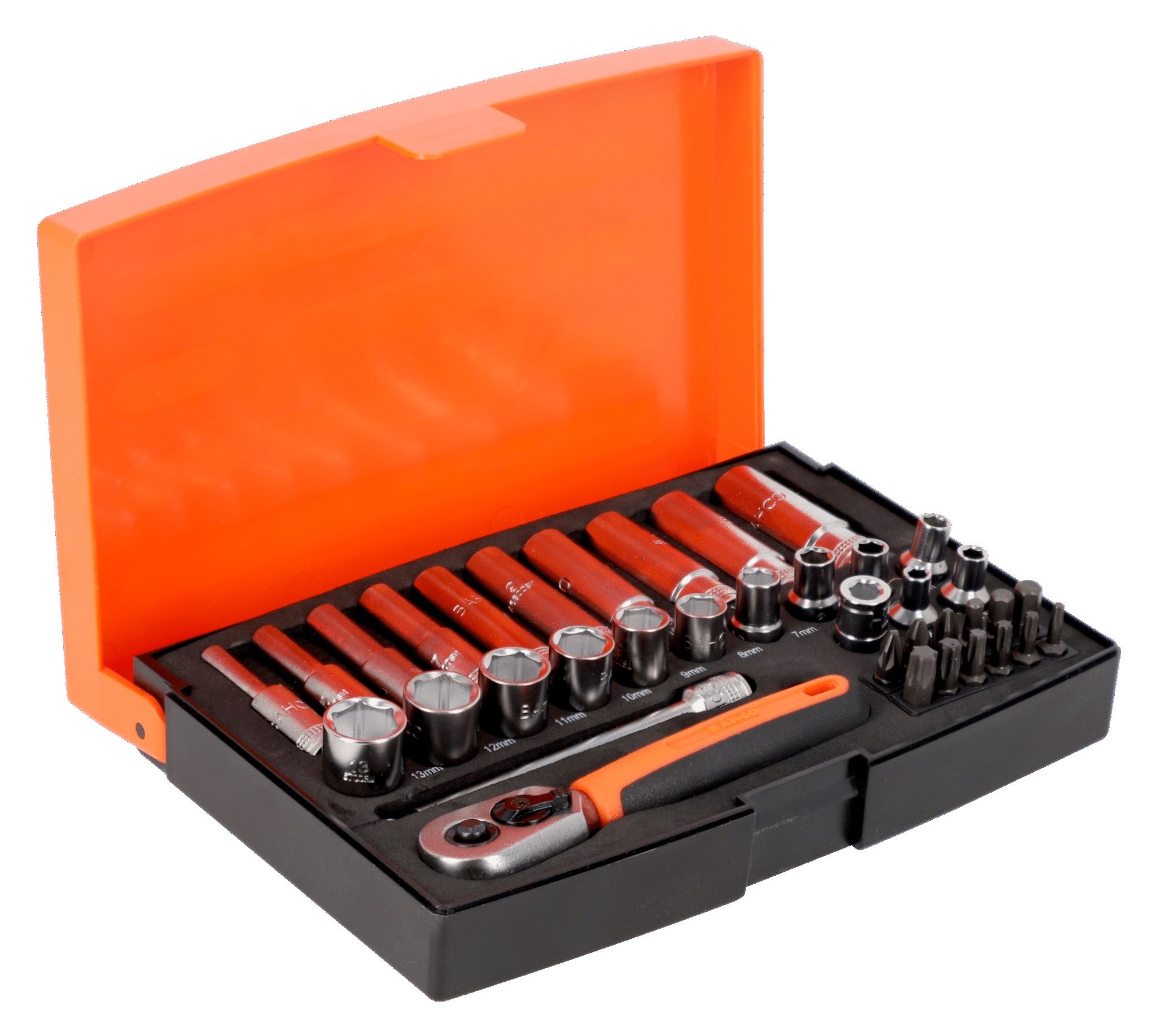 Įrankių komplektas Bahco SBSL25L; 1/4''; 37 vnt.