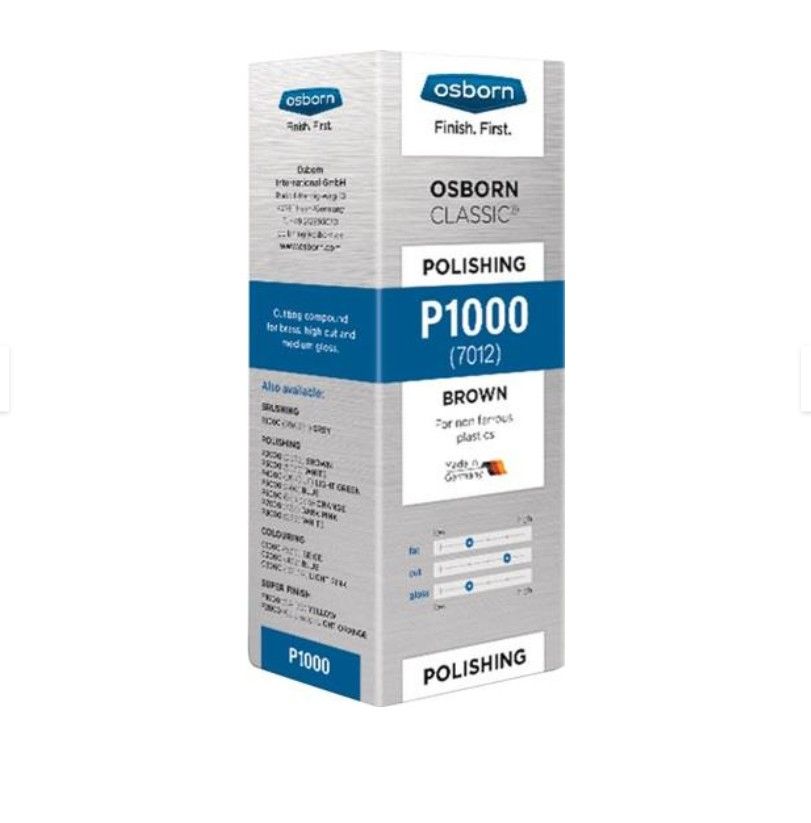 Poliravimo pasta Osborn L779007013; 700 g; ruda