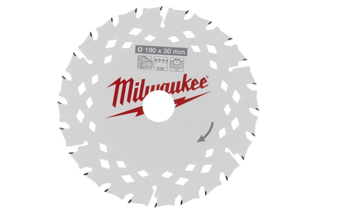 Pjovimo diskas medienai Milwaukee 4932498976; 190x30 mm; Z24