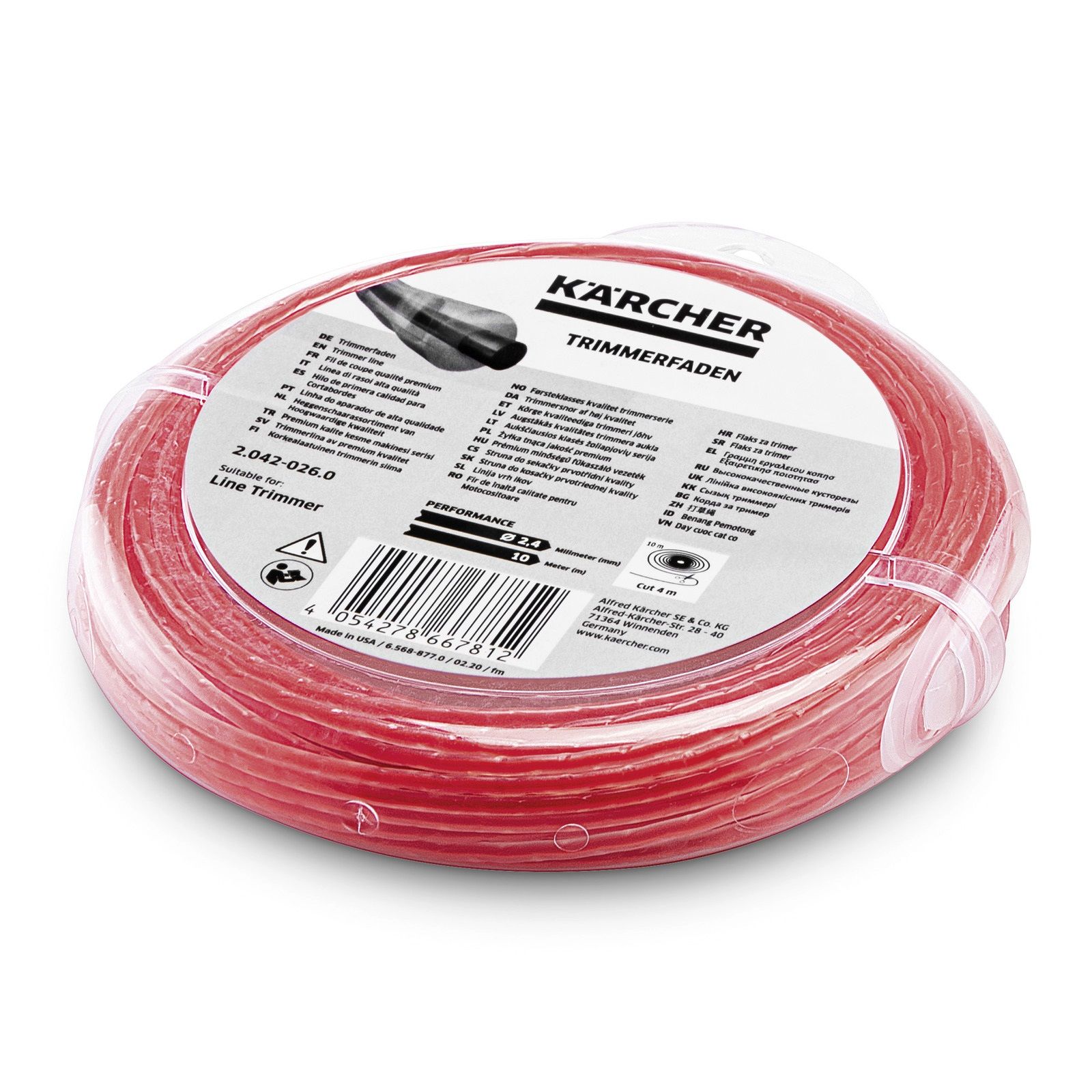 Pjovimo gija Karcher 2.042-026.0; 2,4 mm; 15 m