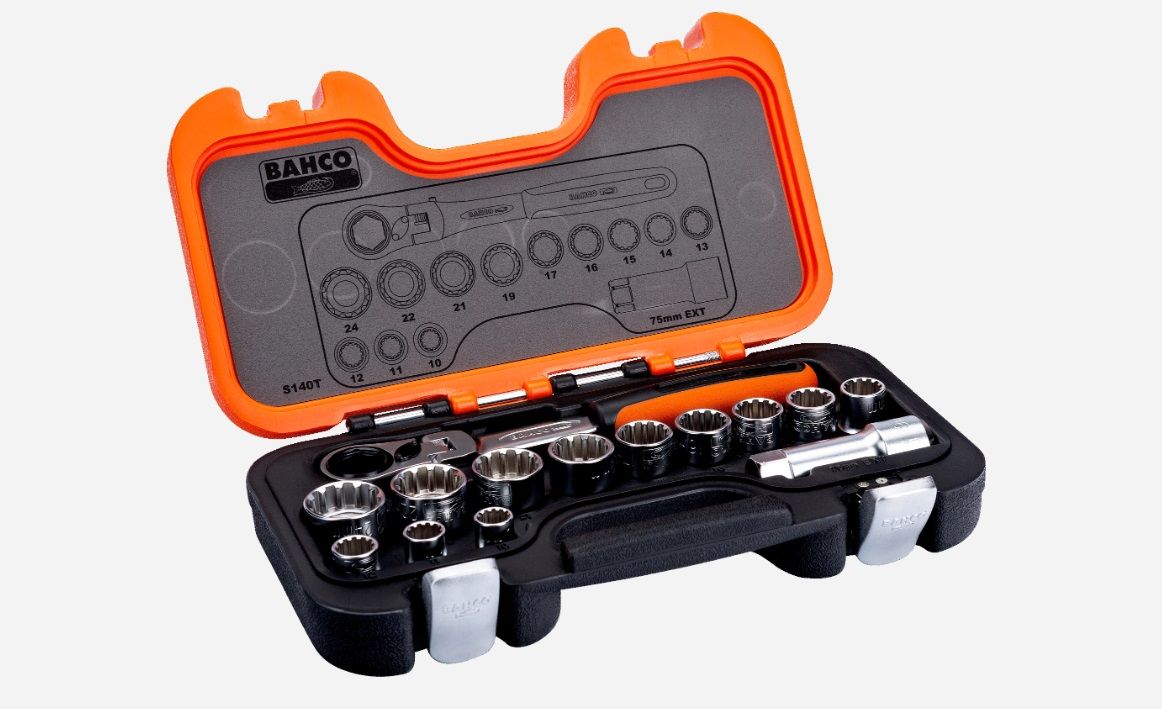Sukimo galvučių komplektas Bahco S140T; 14 vnt.