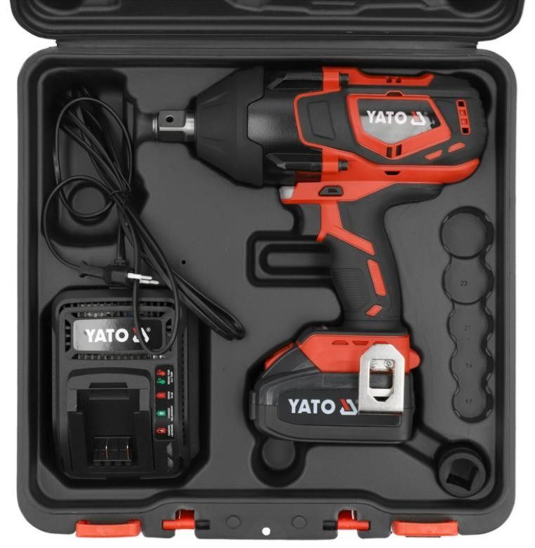 Smūginis veržliasūkis Yato YT-828075; 18 V; 1x4,0 Ah akum.