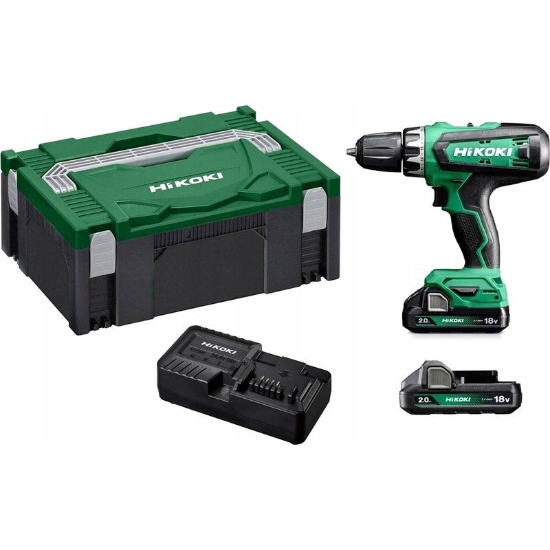 Akumuliatorinis suktuvas-gręžtuvas Hikoki DS18DFWQZ; 18 V; 2x2,0 Ah akum.