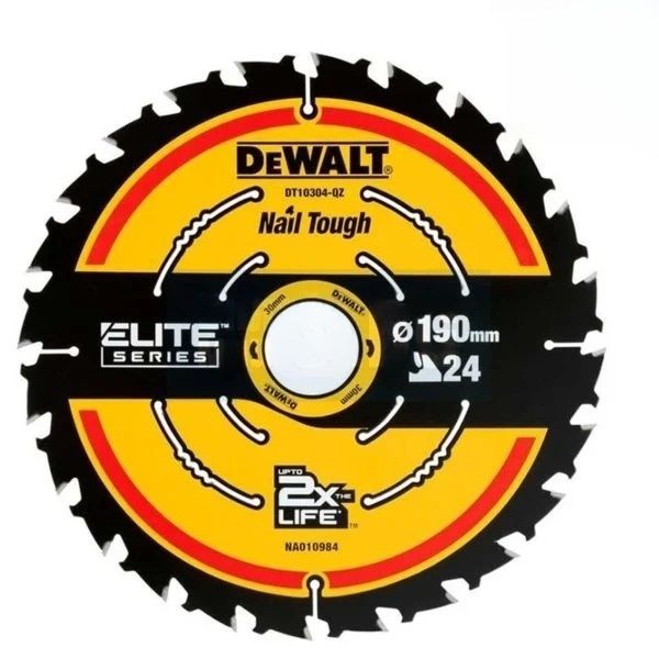 Pjovimo diskas medienai DeWalt DT10402-QZ; 190x30 mm; 24T