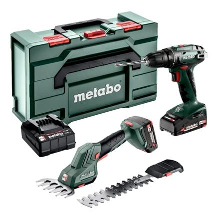 Įrankių rinkinys Metabo Combo Set 2.2.5 (BS 18 + SGS 18 LTX Q); 18 V; 2x2,0 Ah akum.