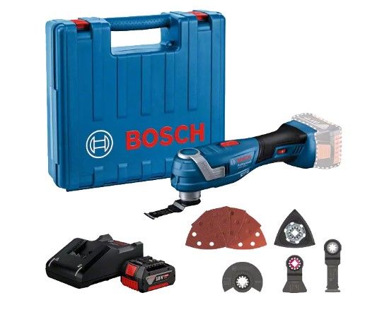 Daugiafunkcinis įrankis Bosch GOP 185-LI PROFESSIONAL; 18 V; 1x4,0 Ah akum.