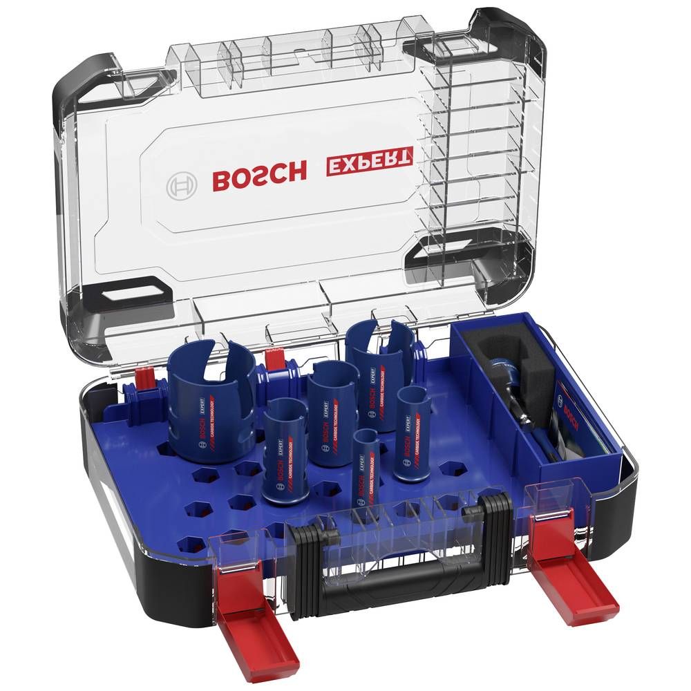 Gręžimo karūnų rinkinys Bosch EXPERT CONSTRUCTION MATERIAL; 20-64 mm; 10 vnt.