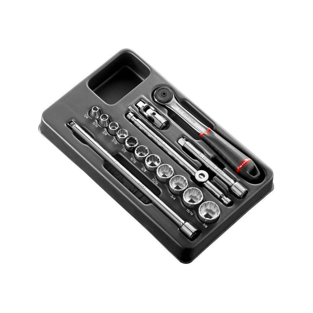 Sukimo galvučių komplektas Facom MOD.J161-212U; 3/8''; 16 vnt.