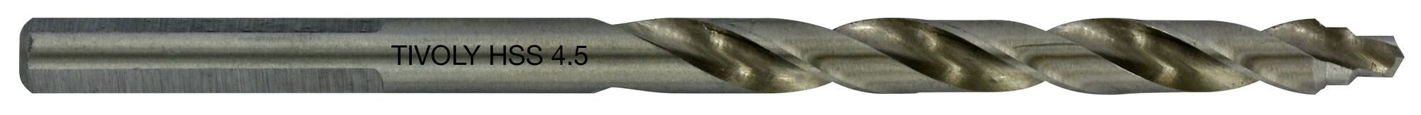 Grąžtas metalui Tivoly 11457060450; 4,5x80 mm; 5 vnt.