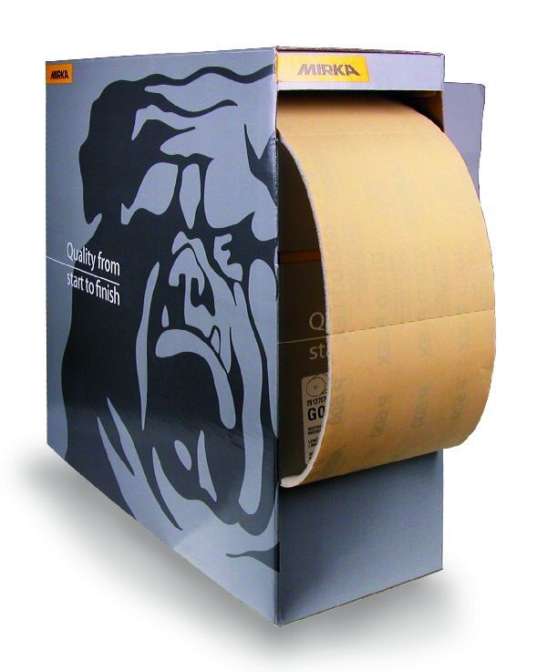 Šlifavimo popieriaus rulonas Mirka 2912706112; 115x125 mm; P120; 150 vnt.
