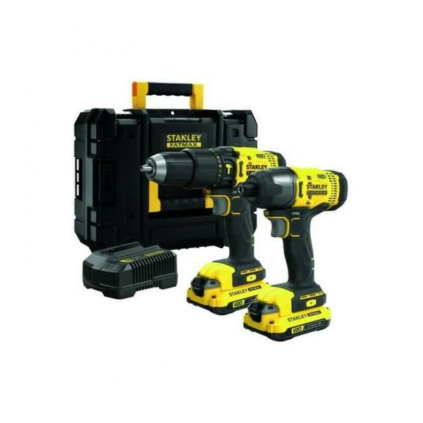 Įrankių rinkinys Stanley SFMCK465D2T-QW (SFMCD711 + SFMCF800); 18 V; 2x2,0 Ah akum.