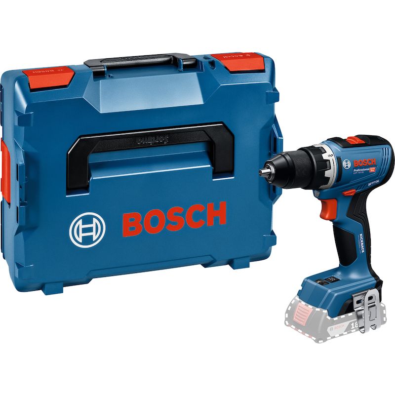 Akumuliatorinis suktuvas-gręžtuvas Bosch GSR 18V-65 Professional; 18 V (be akumuliatoriaus ir pakrovėjo) + L-BOXX