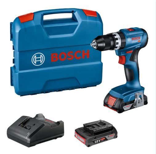 Smūginis suktuvas-gręžtuvas Bosch GSB 18V-65 Professional; 18 V; 2x2,0 Ah akum.; su lagaminu