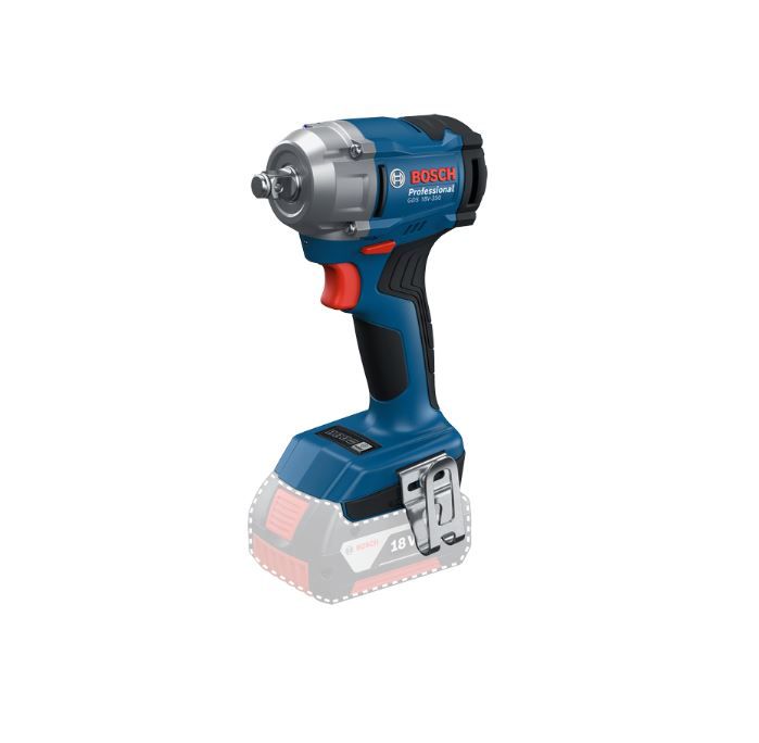 Smūginis veržliasukis Bosch GDS 18V-350 Professional; 18 V (be akumuliatoriaus ir pakrovėjo)