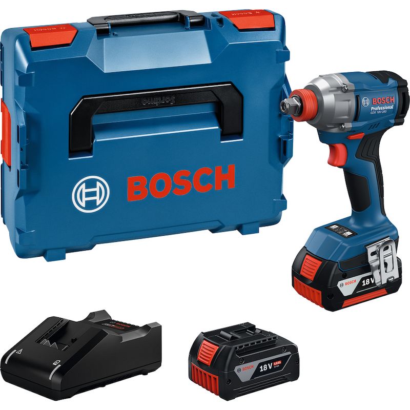 Smūginis suktuvas-veržliasūkis Bosch GDX 18V-285 Professional; 18 V; 2x4,0 Ah akum. + L-BOXX 136