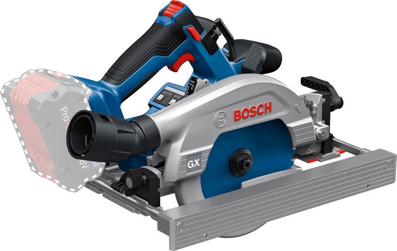 Akumuliatorinis diskinis pjūklas Bosch GKS 18V-57-2 GX Professional; 18 V (be akumuliatoriaus ir pakrovėjo)