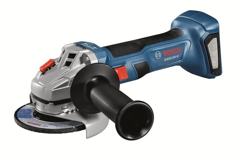 Akumuliatorinis kampinis šlifuoklis Bosch GWS 18V-8 Professional; 125 mm; 18 V (be akumuliatoriaus ir pakrovėjo) + L-BOXX 136