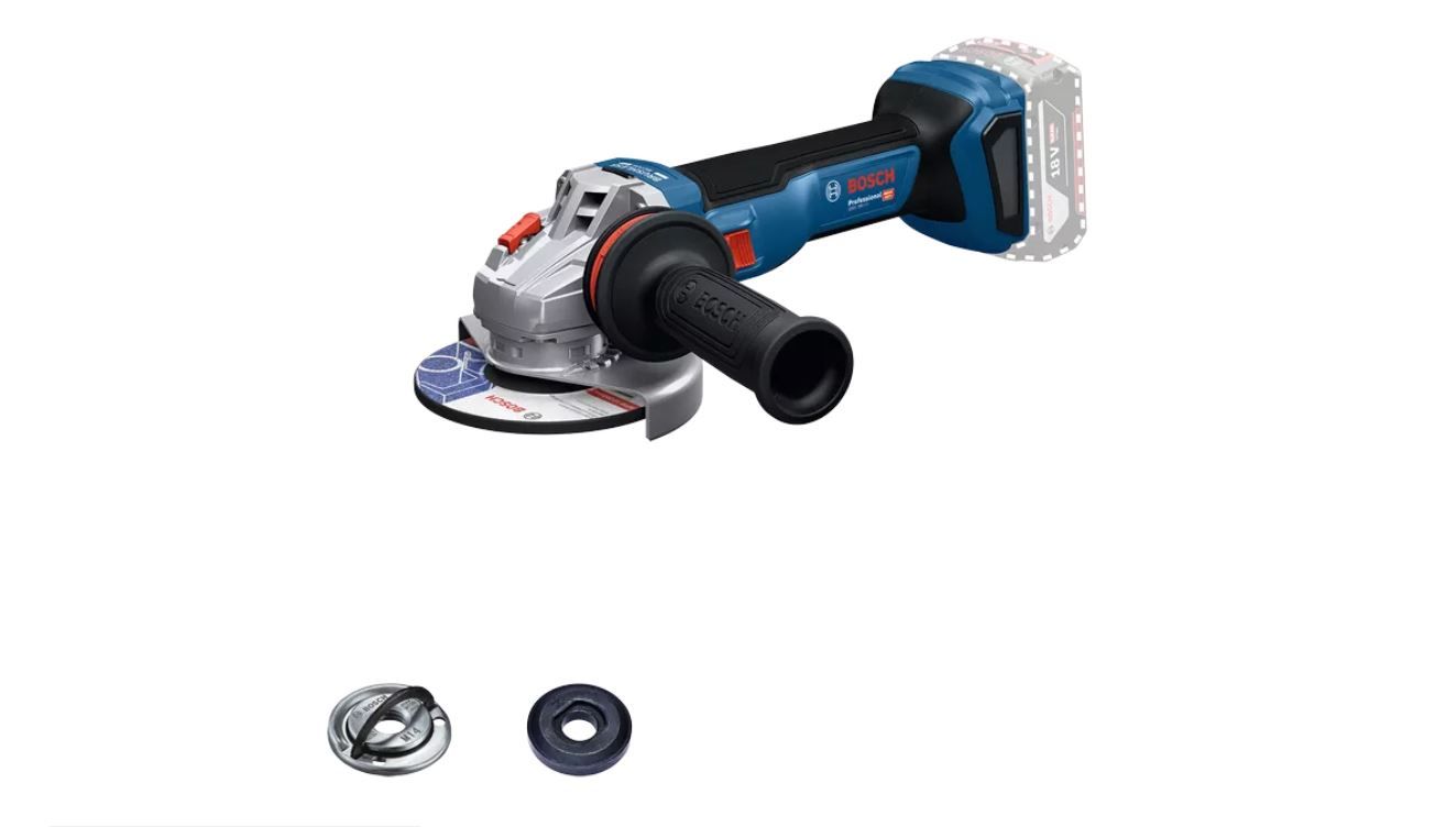 Akumuliatorinis kampinis šlifuoklis Bosch GWS 18V-11 Professional; 125 mm; 18 V (be akumuliatoriaus ir pakrovėjo)